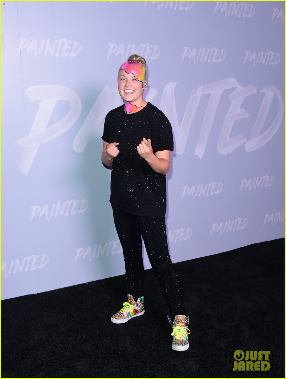 James Charles Matches JoJo Siwa in Rainbow Makeup at Painted Launch