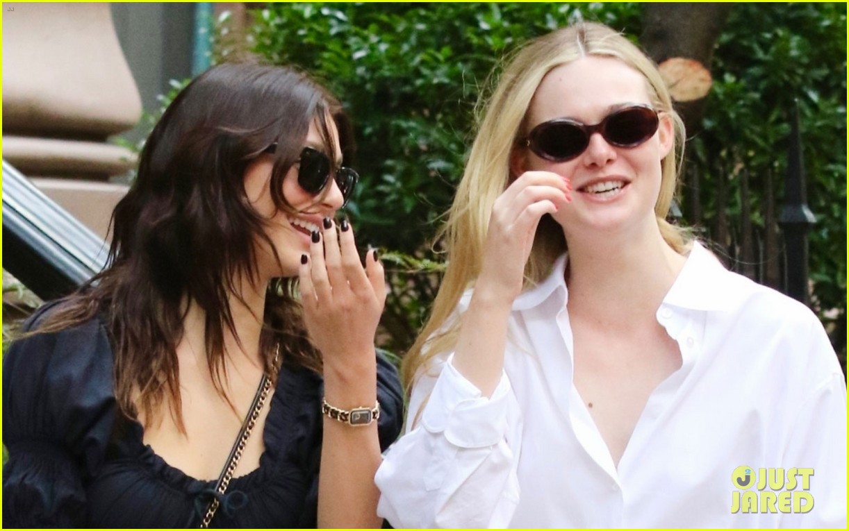Camila Morrone & Elle Fanning Spotted Having Lunch in NYC After