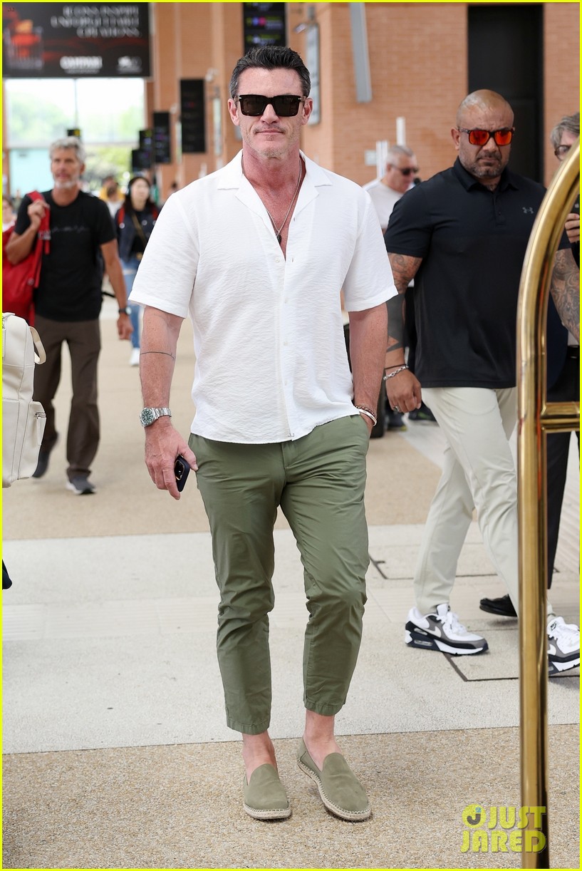 Luke Evans Catches Flight Out of Venice After Attending amfAR Gala 2023