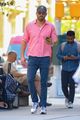 ryan reynolds pink shirt solo stroll around nyc 05
