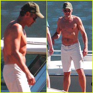 George Clooney: Shirtless by Sea.