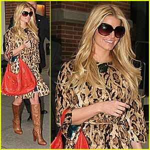 jessica simpson leopard coat