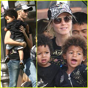 Heidi Klum and Her Children Gleeful at The Grove | Celebrity Babies