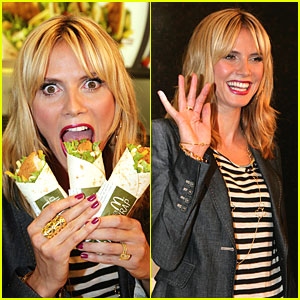 Heidi Klum is Wrapped Up at McDonald's