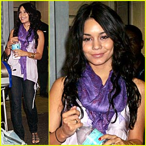 Vanessa Hudgens Jumps Through JFK | Vanessa Hudgens : Just Jared
