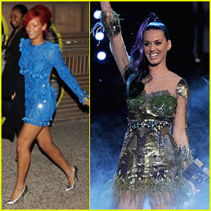 Rihanna & Katy Perry: Midnight Munchies in Madrid!