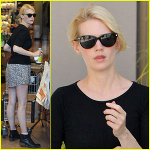 January Jones: Grocery Gal | January Jones, Pregnant Celebrities : Just