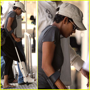 Halle Berry Breaks Her Foot in Spain Halle Berry : Just Jared