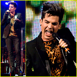 Adam Lambert: Leopard Print Shirt at Fantabuloso Concert!