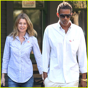 Ellen Pompeo: Election Day Voting with Chris Ivery!