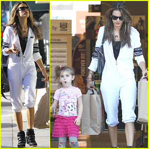 Alessandra Ambrosio Shops The Morning Away with Anja