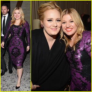 Kelly Clarkson & Adele: Sony Music Grammy After Party!