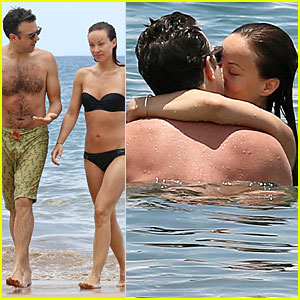Olivia Wilde & Shirtless Jason Sudeikis: Kissing in Hawaii! 
