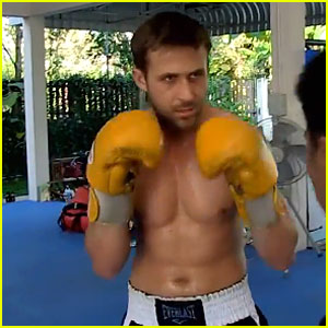 Ryan Gosling: Shirtless Boxing!