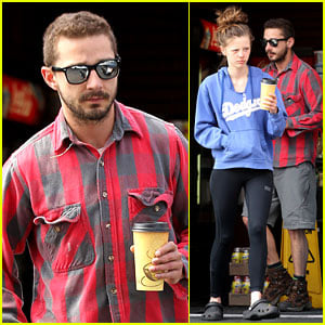 Shia LaBeouf & Mia Goth: Gas Station Coffee Run Mia Goth, Shia