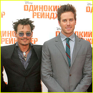 Johnny Depp & Armie Hammer: 'Lone Ranger' Moscow Premiere!
