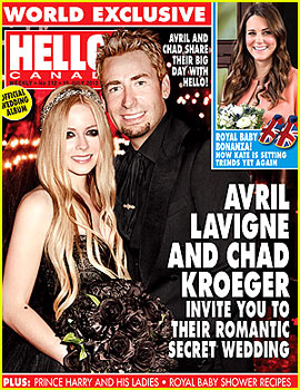 Avril Lavigne Debuts Wedding Photo to Chad Kroeger