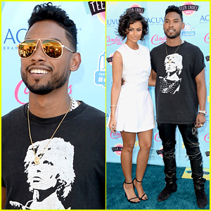 Miguel - Teen Choice Awards 2013 with Nazanin Mandi