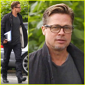 Brad Pitt Shows Off Short & Sexy Haircut! | Brad Pitt | Just Jared:  Celebrity News And Gossip | Entertainment