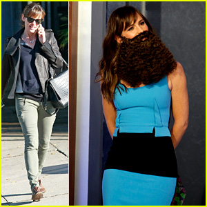 Jennifer Garner Wears Bushy Beard for 'Jimmy Kimmel' Visit!