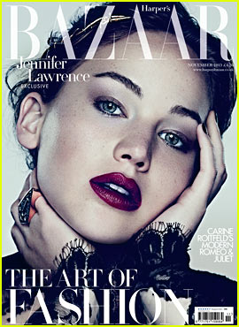 Jennifer Lawrence Covers 'Harper's Bazaar UK' November 2013