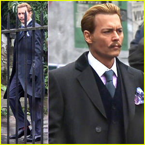 Johnny Depp Begins Filming 'Mortdecai' in London!