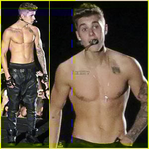 Justin Bieber Strips Down Shirtless for ‘Believe’ Brisbane Concert