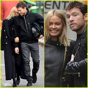 Sam Worthington & Lara Bingle Are Lovey-Dovey in Paris!