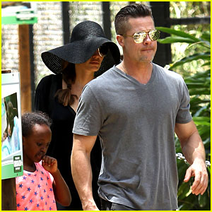Angelina Jolie & Brad Pitt Visit the Zoo with All Six Kids!