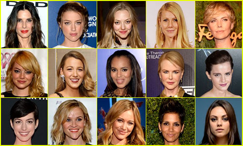 Of celebrities List Female Here are