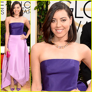 Aubrey Plaza – Golden Globes 2014 Red Carpet 2014 Golden Globes