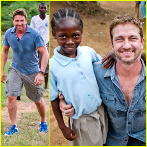 Gerard Butler Visits Liberia with Mary's Meals - All the Photos!