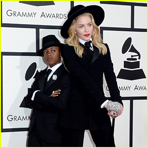 Madonna: Grammys 2014 Red Carpet with Son David!