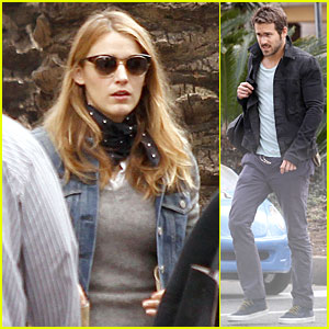 Blake Lively Visits Ryan Reynolds on 'Mississippi Grind' Set!