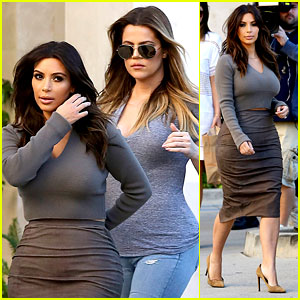 Kim Kardashian Goes Back to Brunette Hair, Steps Out with Sisters Khloe & Kylie with New 'Do!
