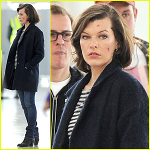 Milla Jovovich: 'Survivor' Cuts at Heathrow Airport!