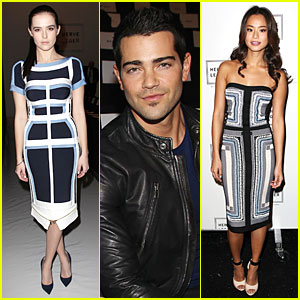 Zoey Deutch & Jamie Chung: Herve Leger by Max Azria Fashion Show