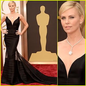 Charlize Theron Stuns in Dior Dress on Oscars 2014 Red Carpet