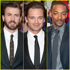 Chris Evans & Sebastian Stan Are Two Dapper Dudes at 'Captain America 2' UK Premiere