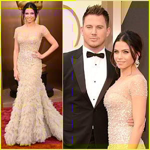 Jenna Dewan: Nude Fairy on Oscars 2014 Red Carpet with Channing Tatum
