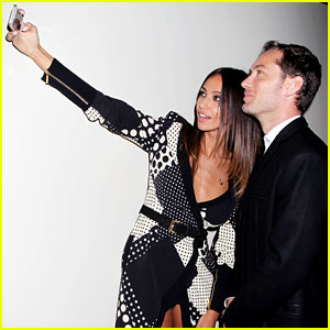 Jude Law & Madalina Ghenea Take a Selfie at 'Dom Hemingway' NYC Screening!