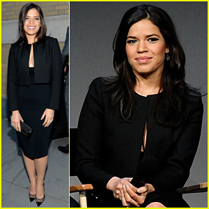 America Ferrera & Husband Ryan Piers Williams Talk Working Together at 'Meet The Actors' Session in NYC!