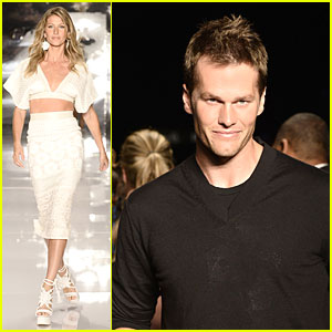 Gisele Bundchen is Cheered On By Husband Tom Brady at Colcci Fashion Show!