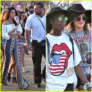 Kendall & Kylie Jenner Bring Their Bodyguards to Coachella