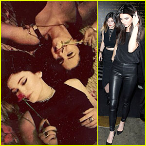 Selena Gomez & Kylie Jenner Stop & Smell the Roses!