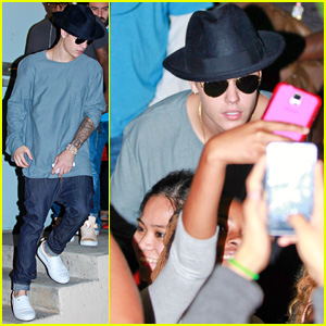 Justin Bieber Supports Chris Brown at Roller Skating Fundraiser