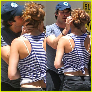 Ian Somerhalder Smooches a Mystery Gal in Front of Nikki Reed!
