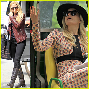 Jennifer Morrison Arrives On Set For Once Upon A Time It S Getting Us Pumped For Season Four Jennifer Morrison Just Jared
