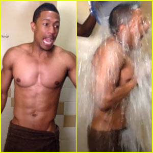 Permanent Link to Nick Cannon Goes Naked (in a Towel) for Ice Bucket Challe...