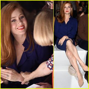 Amy Adams & Anna Wintour Share a Moment in the Front Row at Max Mara's Milan Show!